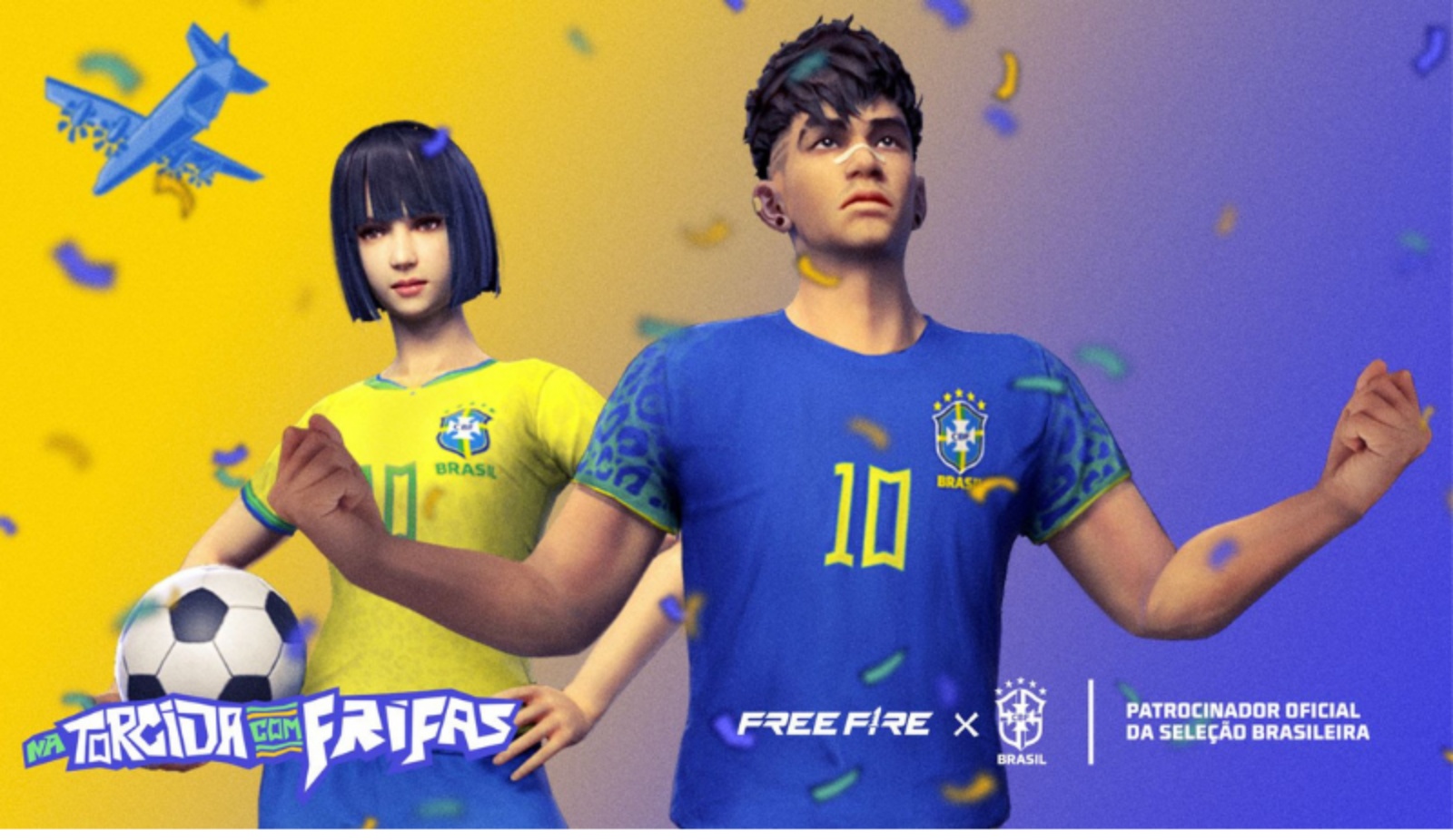 Free Fire, CBF e Luva de Pedreiro celebram os anos de vitória do Brasil e  convocam os torcedores para o Booyah do Hexa - ABC Agora
